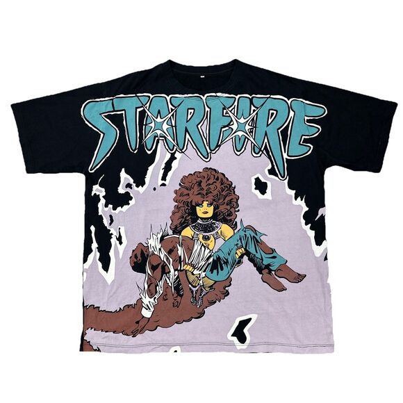DC Comics Starfire Shirt AOP All Over Print Screenprint Size XL - Picture 1 of 5